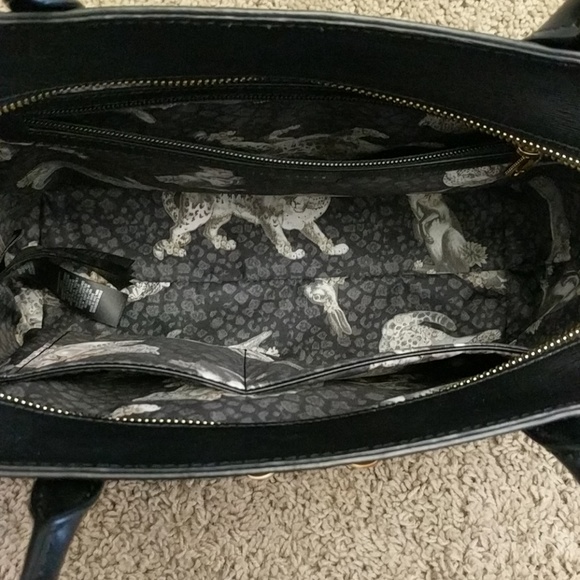 Ted Baker Curved Bow Small Zip Shopper Bag - Black - Picture 7 of 7